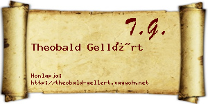 Theobald Gellért névjegykártya